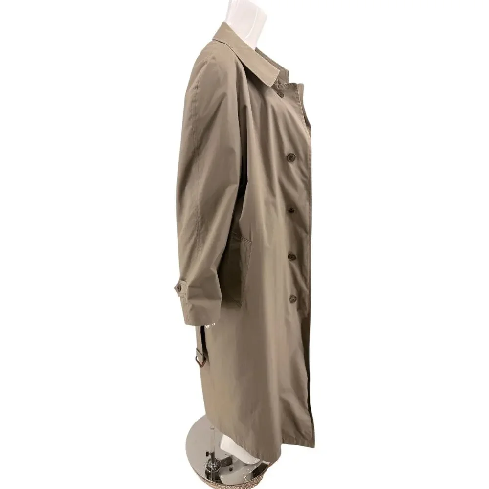 Christian Dior Monsieur Vintage Oversized Trench Coat Taupe Brown Men's Size 42L